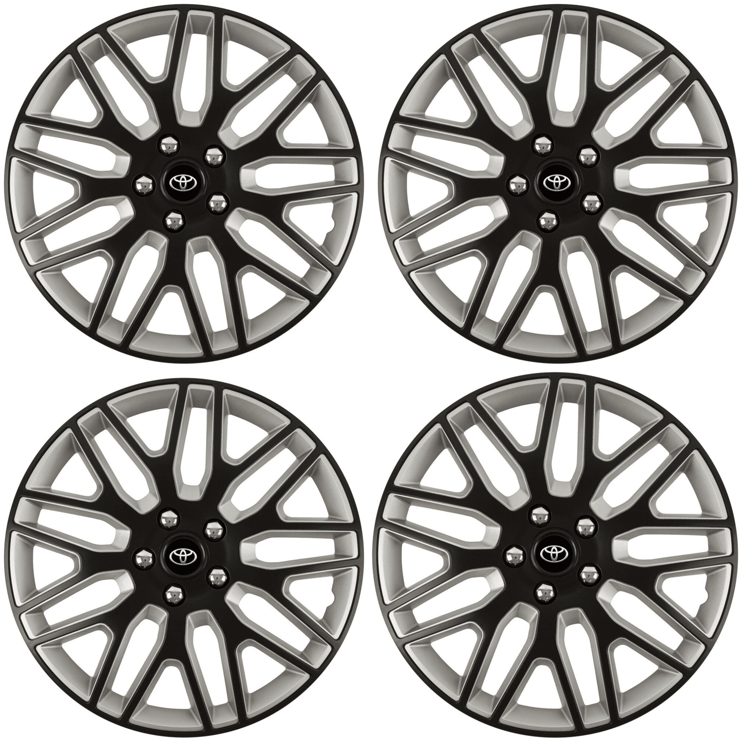 Set 4 Capace Roti 16 inchi (R16) Dakar Negru-Gri, Compatibile Cu Toyota