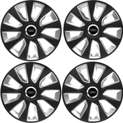 Set 4 Capace Roti 17 inchi (R16) Stratos Gri-Negru, Compatibile Cu Audi