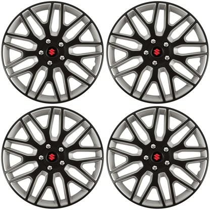 Set 4 Capace Roti 16 inchi (R16) Dakar Negru-Gri, Compatibile Cu Suzuki