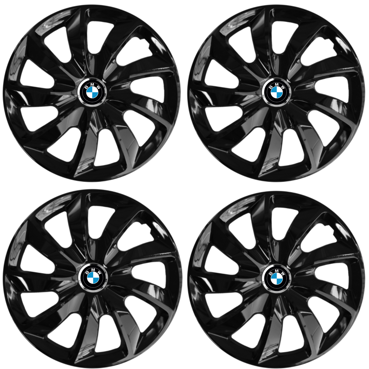 Set 4 Capace Roti 17 inchi (R17), Stig Negru Lucios, Compatibil cu BMW