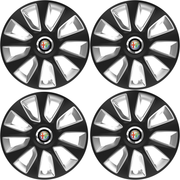 Set 4 Capace Roti 17 inchi (R16) Stratos Gri-Negru, Compatibile Cu Alfa Romeo