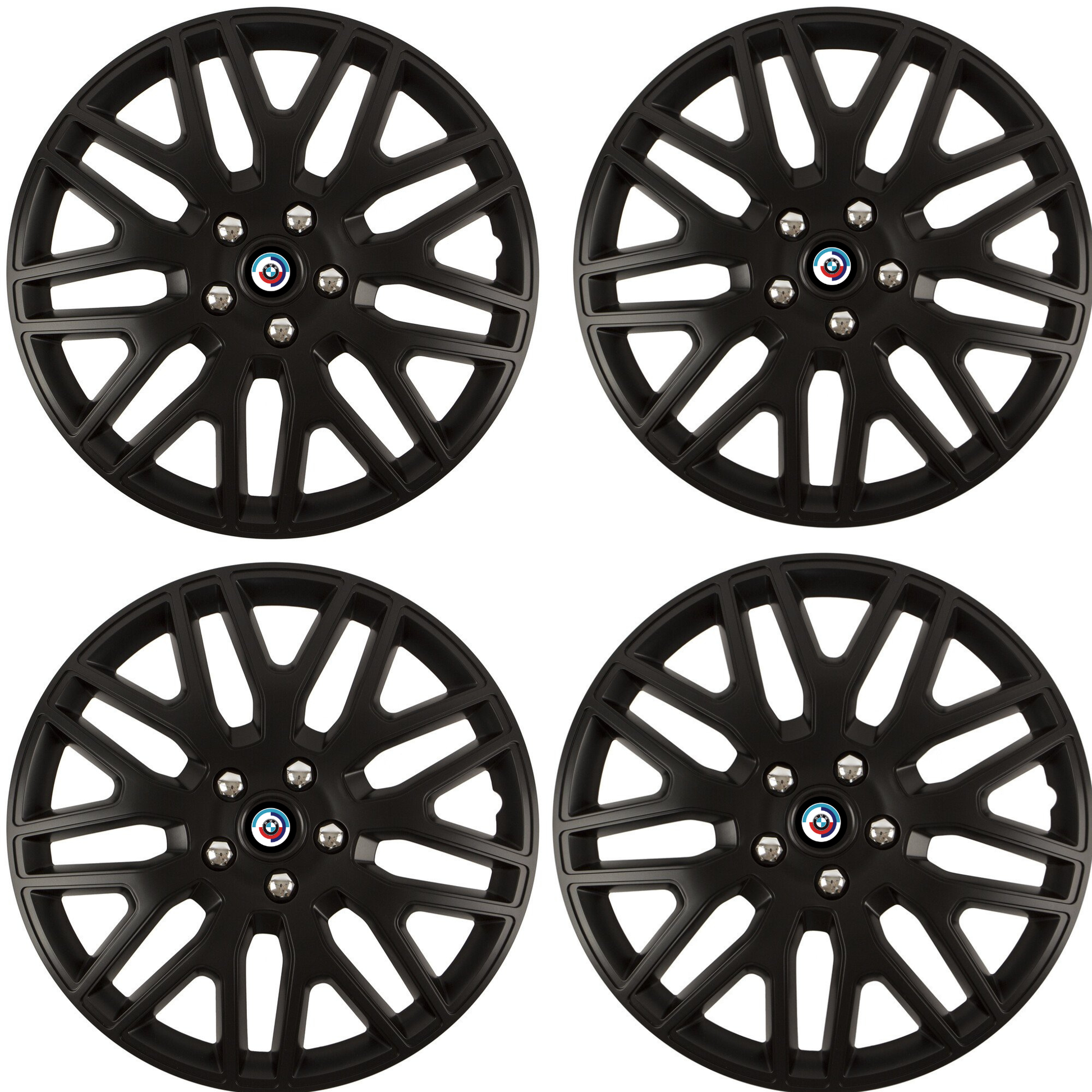 Set 4 Capace Roti 15 inchi (R15) Dakar Negru, Compatibile Cu BMW Nou