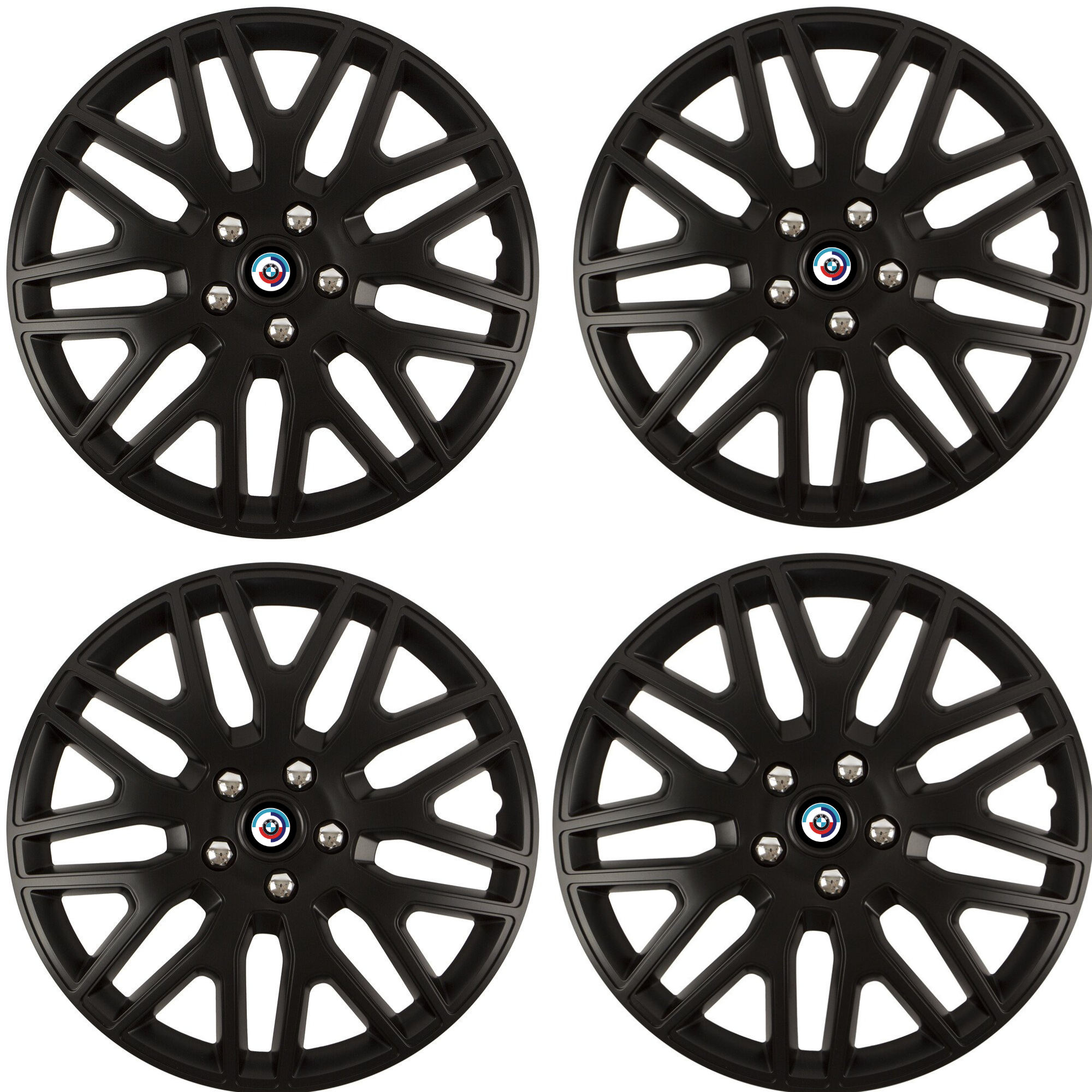 Set 4 Capace Roti 15 inchi (R15) Dakar Negru, Compatibile Cu BMW Nou