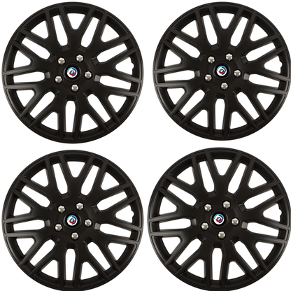 Set 4 Capace Roti 15 inchi (R15) Dakar Negru, Compatibile Cu BMW Nou