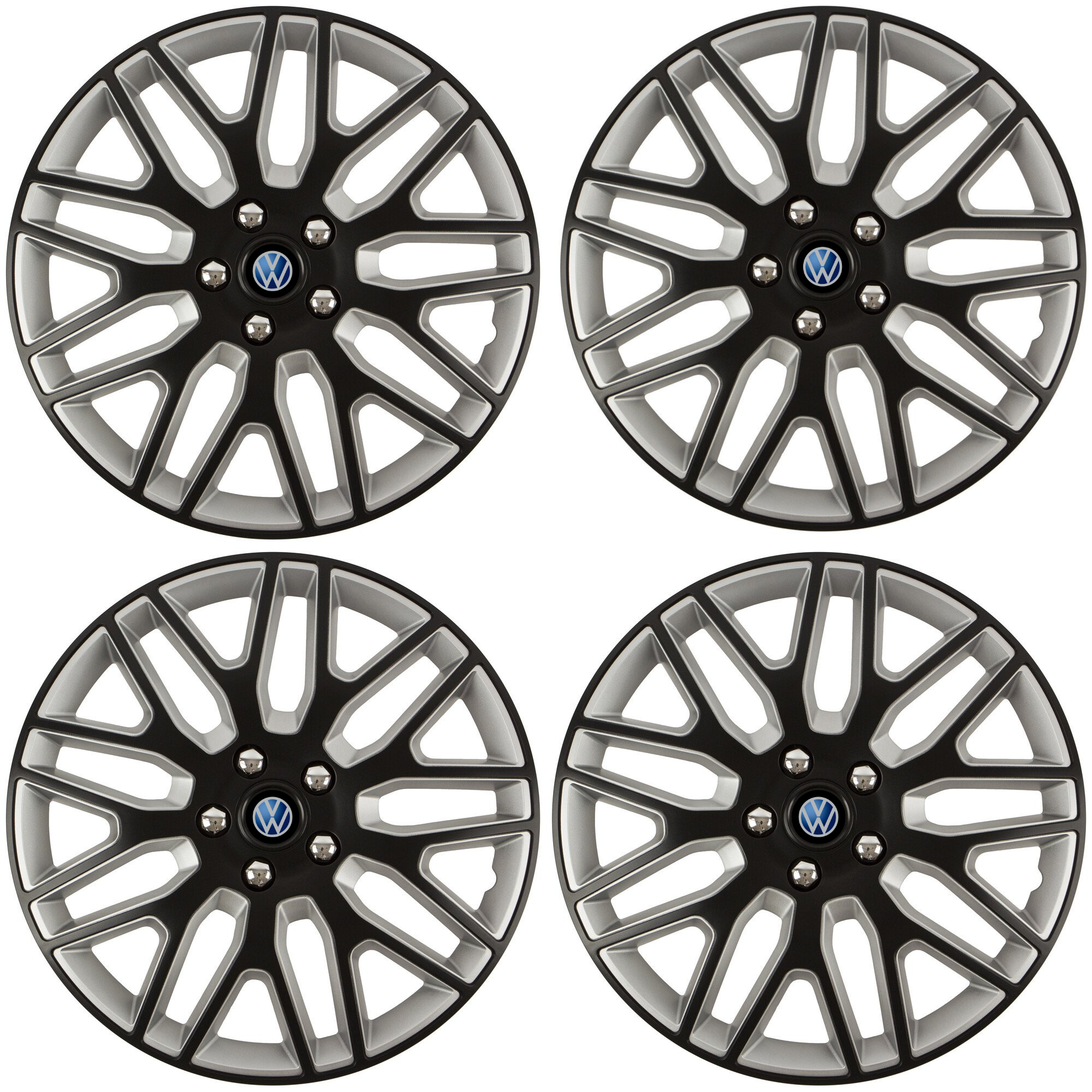 Set 4 Capace Roti 17 inchi (R17) Dakar Negru-Gri, Compatibile Cu Volkswagen
