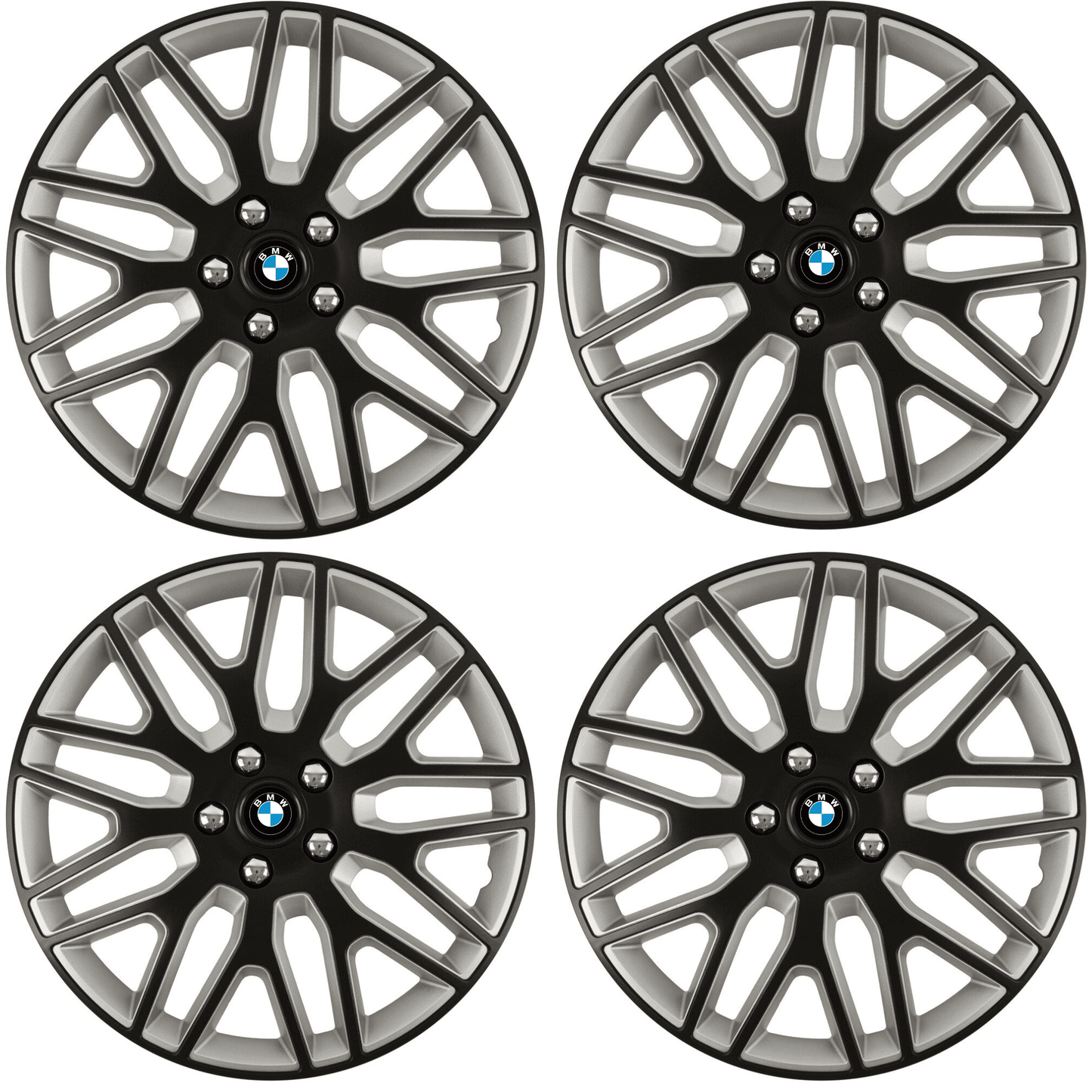 Set 4 Capace Roti 17 inchi (R17) Dakar Negru-Gri, Compatibile Cu BMW