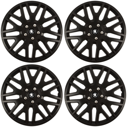 Set 4 Capace Roti 15 inchi (R15) Dakar Negru, Compatibile Cu Skoda Nou