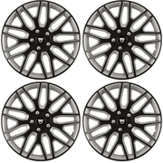 Set 4 Capace Roti 16 inchi (R16) Best Alb-Negru, Compatibile Cu Dacia