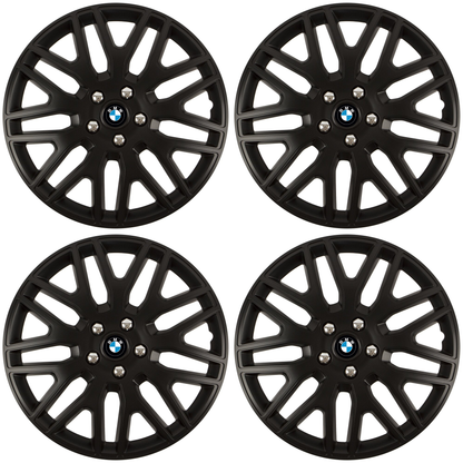 Set 4 Capace Roti 15 inchi (R15) Dakar Negru, Compatibile Cu BMW