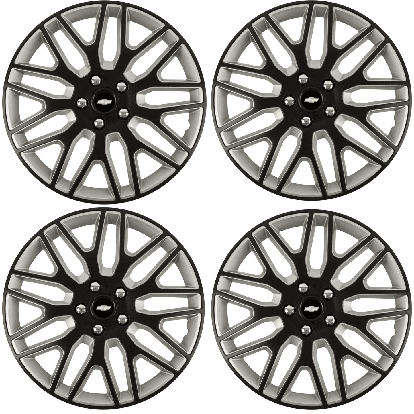Set 4 Capace Roti 15 inchi (R15) Dakar Negru-Gri, Compatibile Cu Chevrolet
