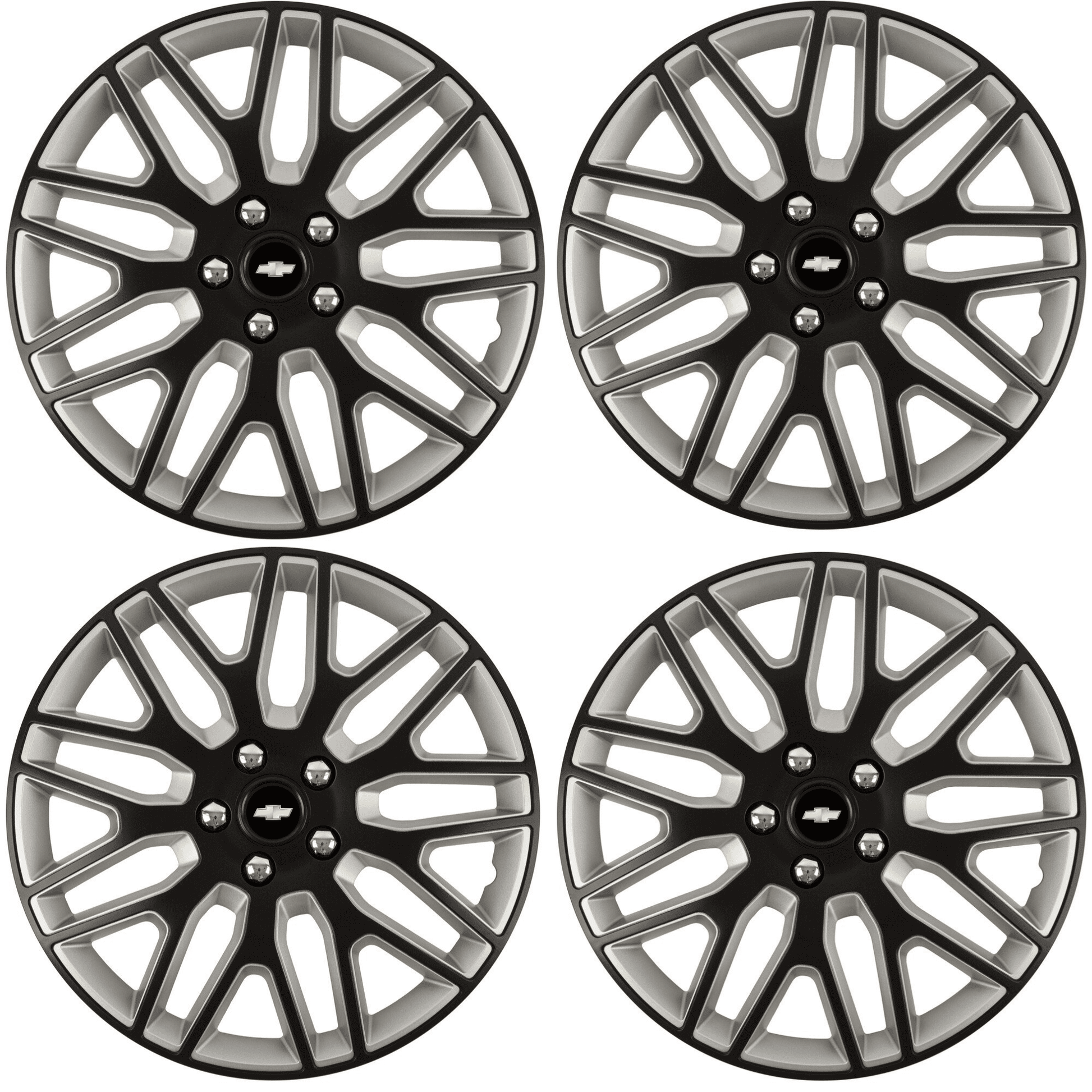Set 4 Capace Roti 15 inchi (R15) Dakar Negru-Gri, Compatibile Cu Chevrolet