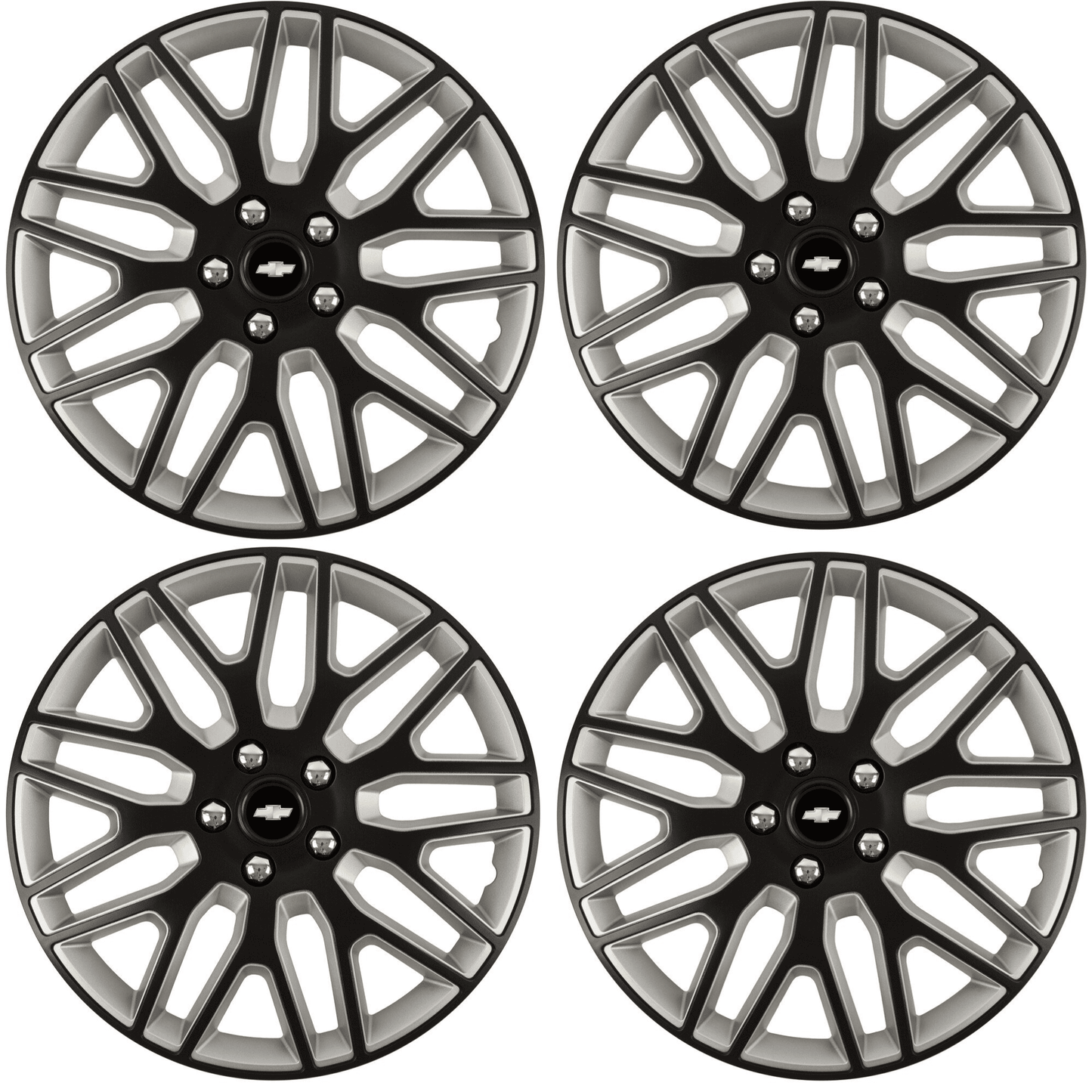 Set 4 Capace Roti 14 inchi (R14) Dakar Negru-Gri, Compatibile Cu Chevrolet