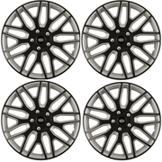 Set 4 Capace Roti 14 inchi (R14) Best Alb-Negru, Compatibile Cu Kia