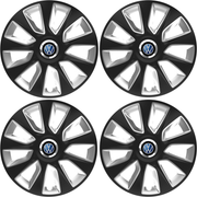 Set 4 Capace Roti 17 inchi (R17) Stratos Gri-Negru, Compatibile Cu Volkswagen