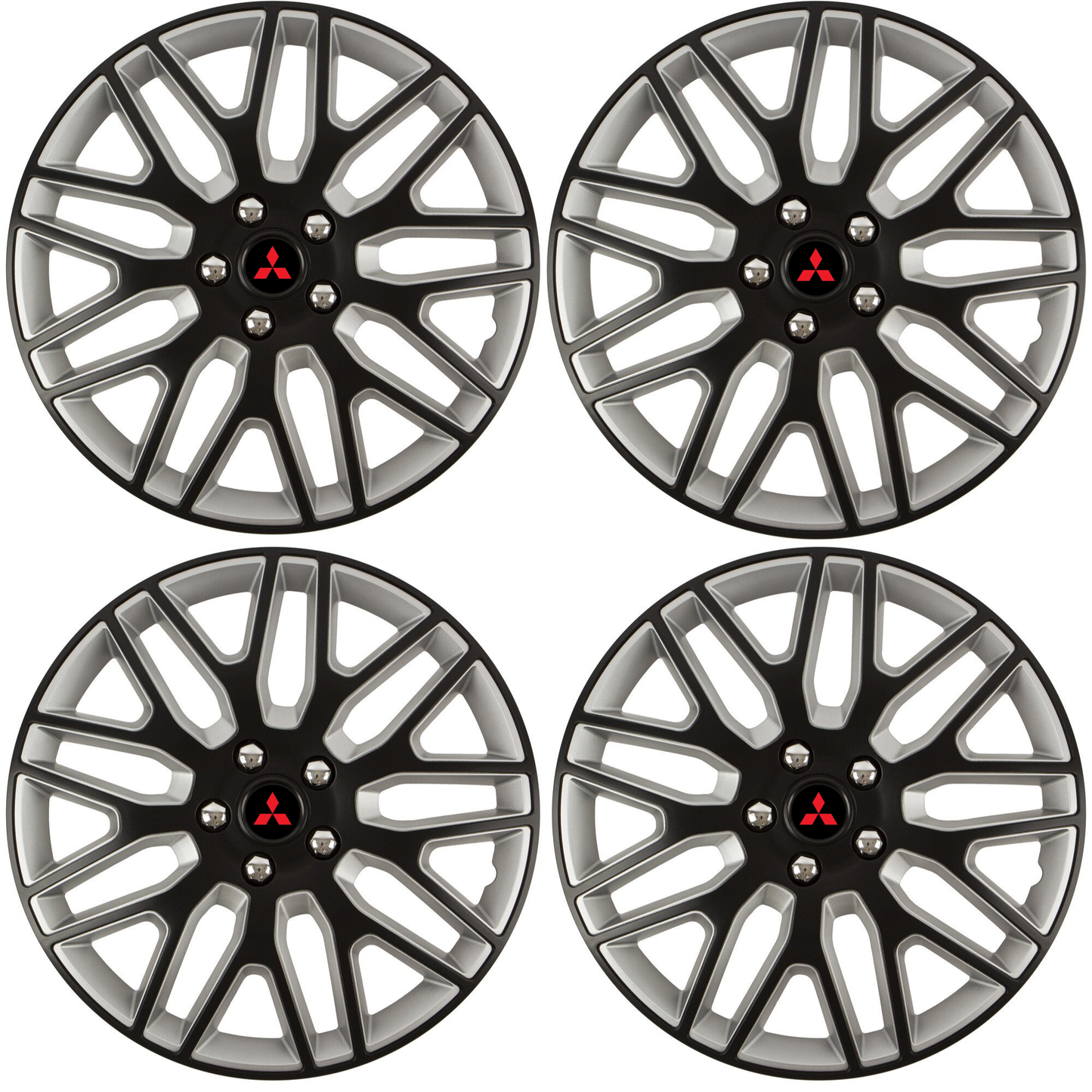 Set 4 Capace Roti 17 inchi (R17) Dakar Negru-Gri, Compatibile Cu Mitshubisi