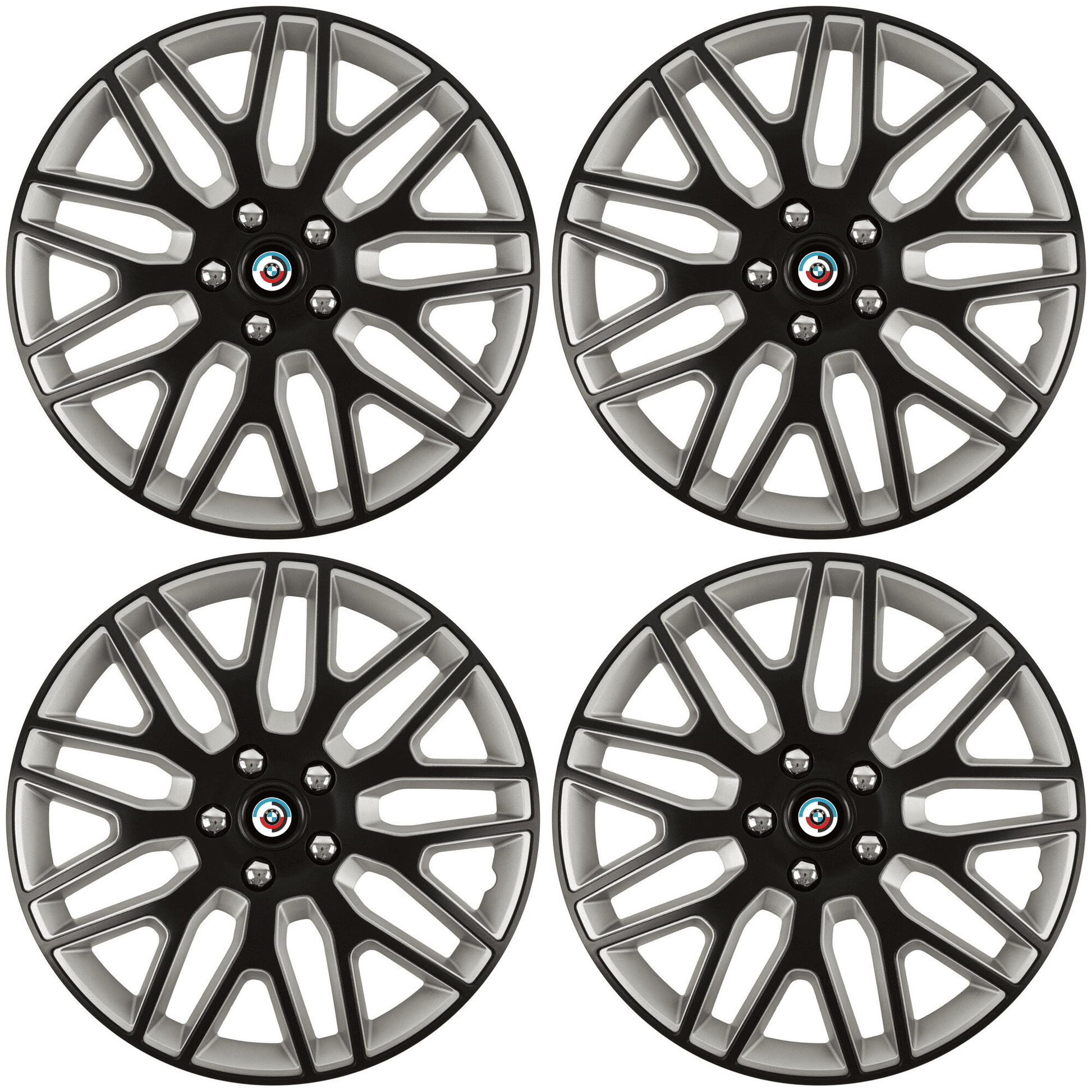 Set 4 Capace Roti 16 inchi (R16) Dakar Negru-Gri, Compatibile Cu BMW Npu