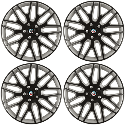 Set 4 Capace Roti 15 inchi (R15) Dakar Negru-Gri, Compatibile Cu BMW Nou