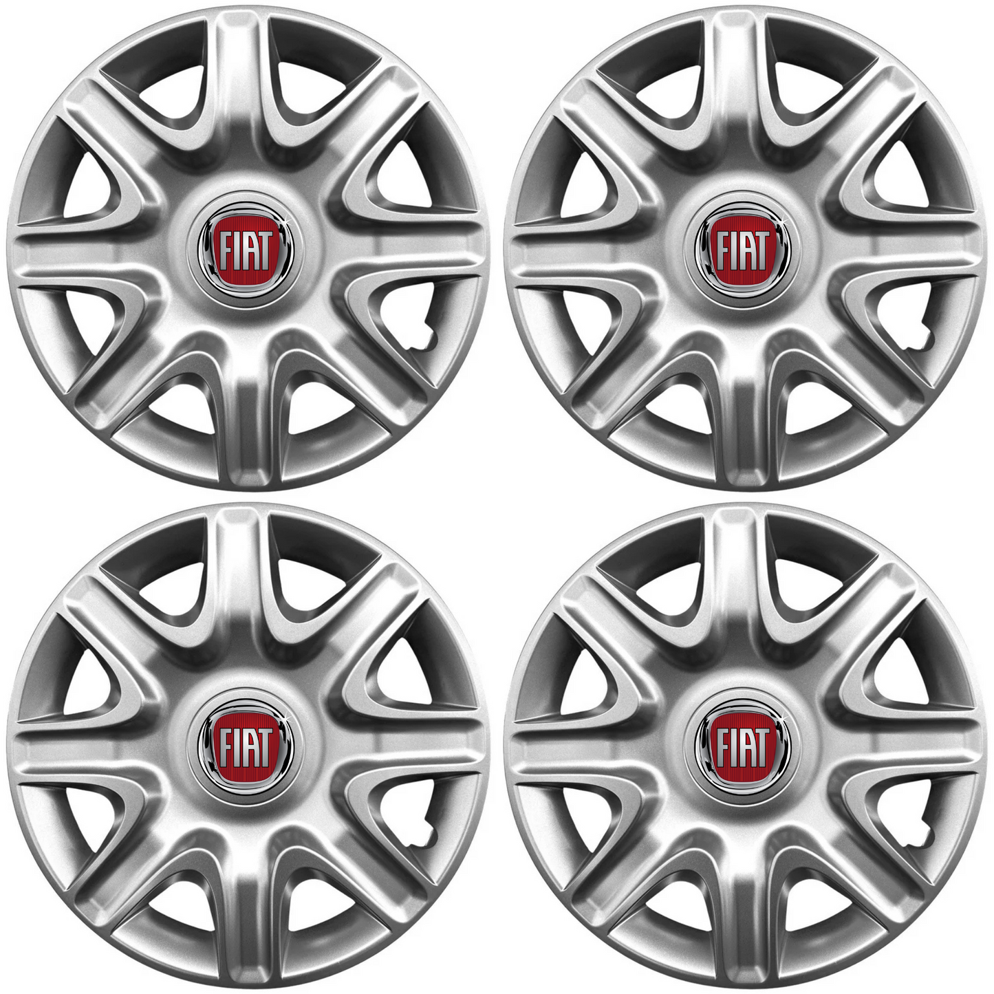 Set 4 Capace Roti 15 inchi (r15) Model 332, Compatibile Cu Fiat