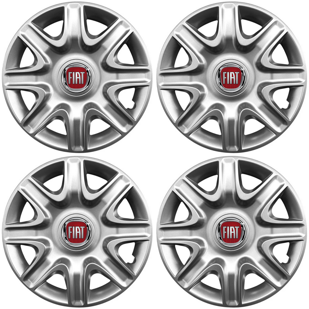 Set 4 Capace Roti 15 inchi (r15) Model 332, Compatibile Cu Fiat