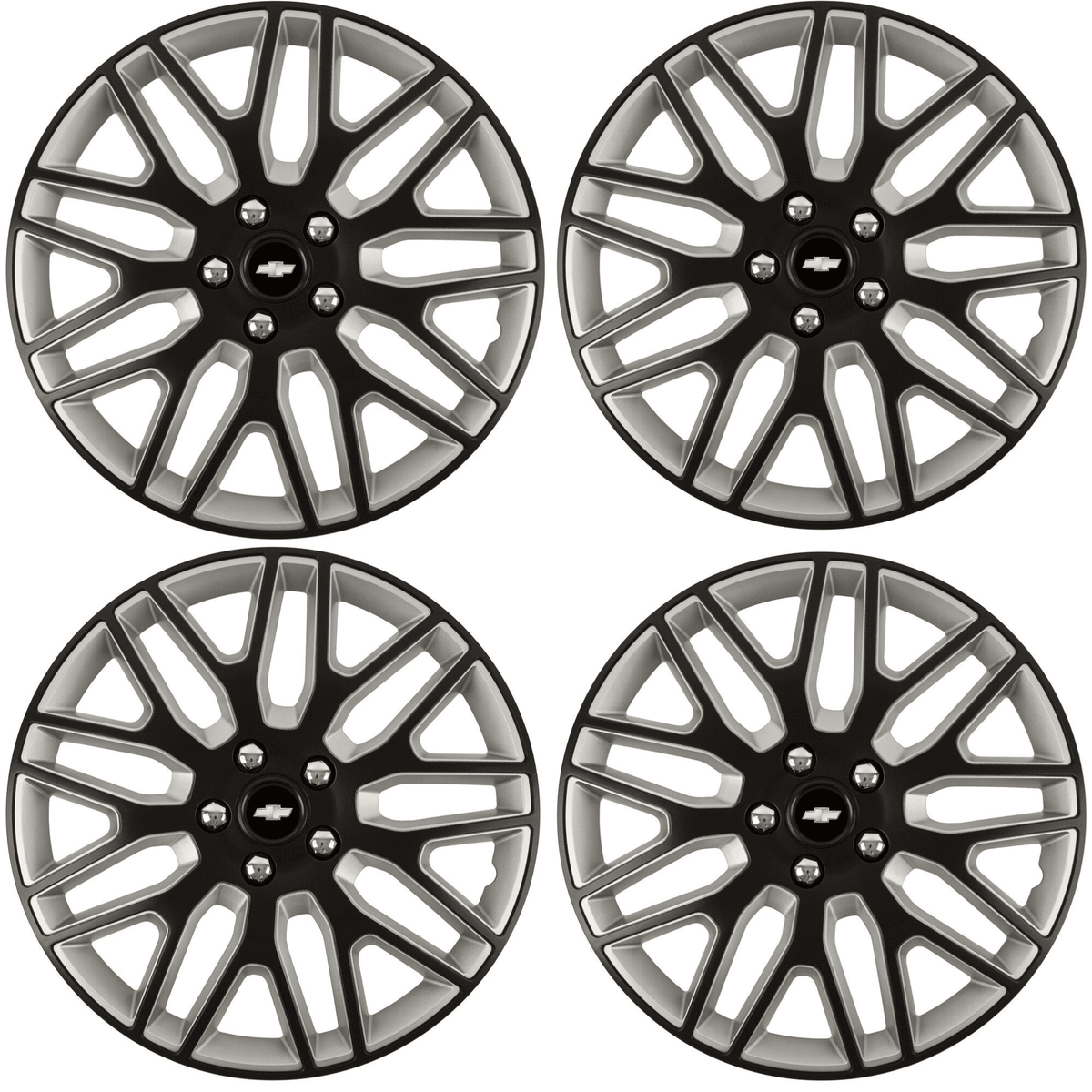 Set 4 Capace Roti 16 inchi (R16) Dakar Negru-Gri, Compatibile Cu Chevrolet