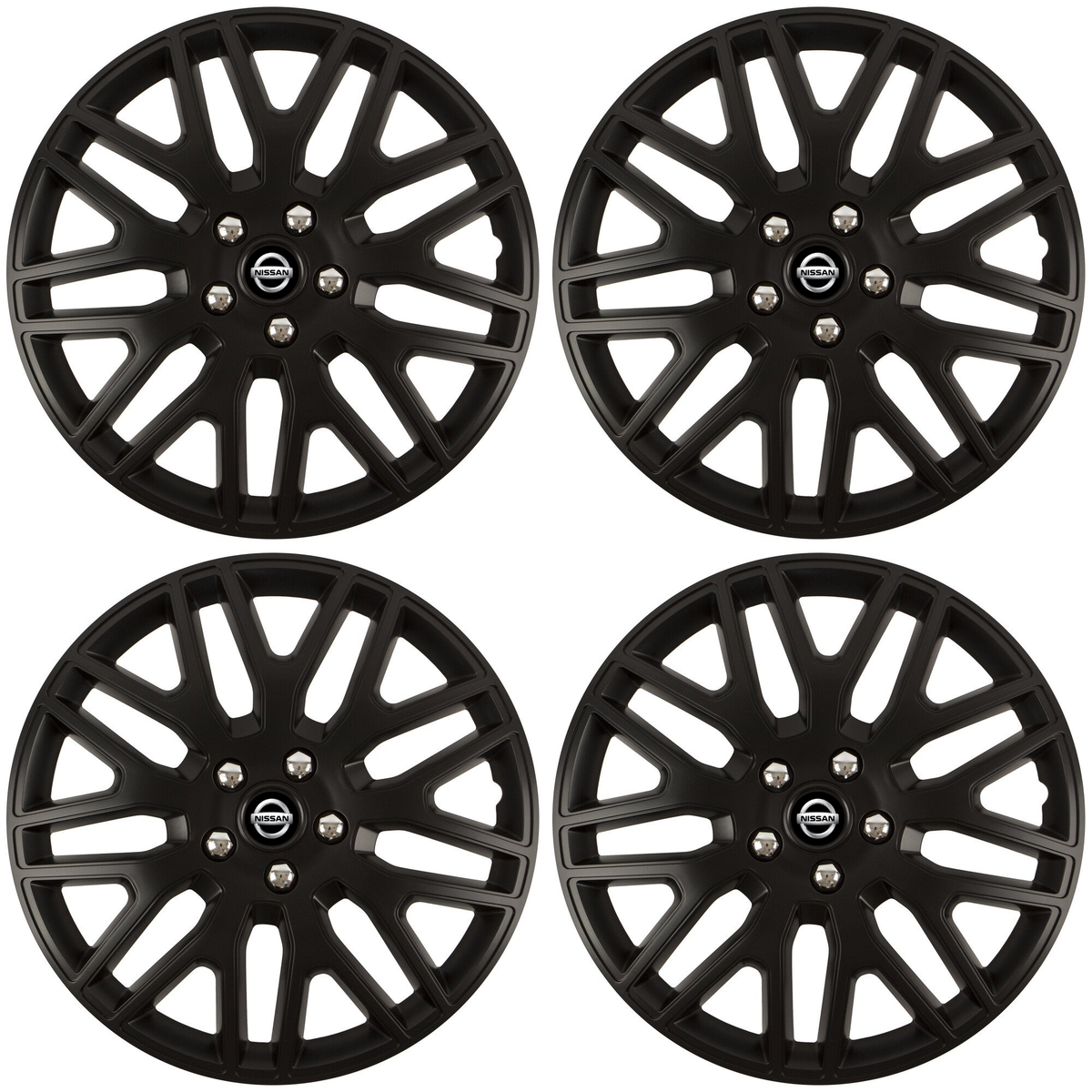 Set 4 Capace Roti 14 inchi (R14) Dakar Negru, Compatibile Cu Nissan