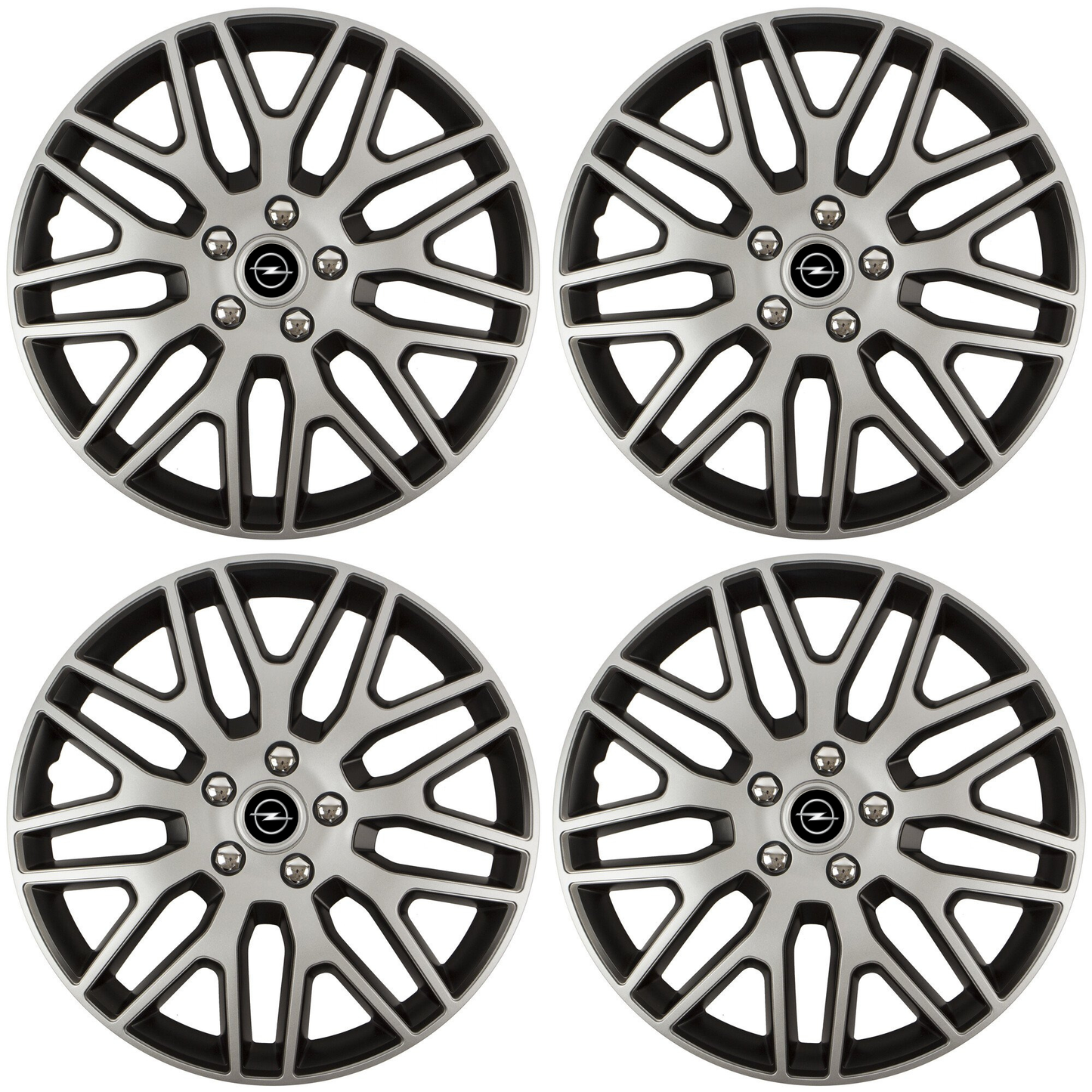 Set 4 Capace Roti 16 inchi (R16) Dakar Gri-Negru, Compatibile Cu Opel