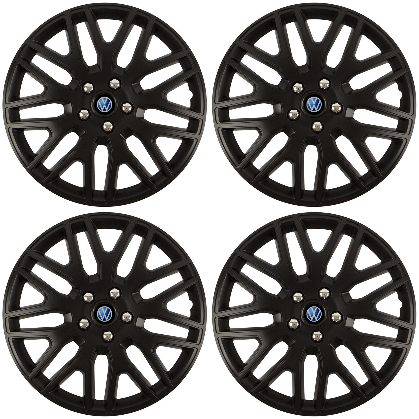 Set 4 Capace Roti 14 inchi (R14) Dakar Negru, Compatibile Cu Volkswagen