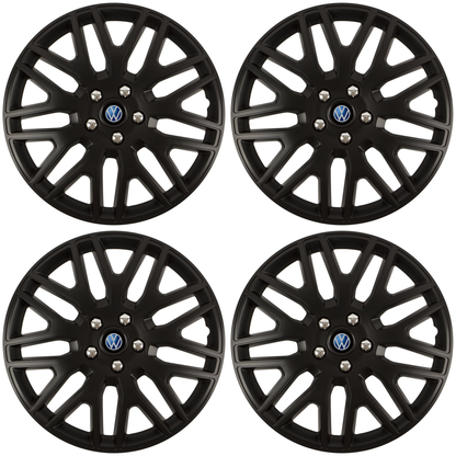 Set 4 Capace Roti 14 inchi (R14) Dakar Negru, Compatibile Cu Volkswagen