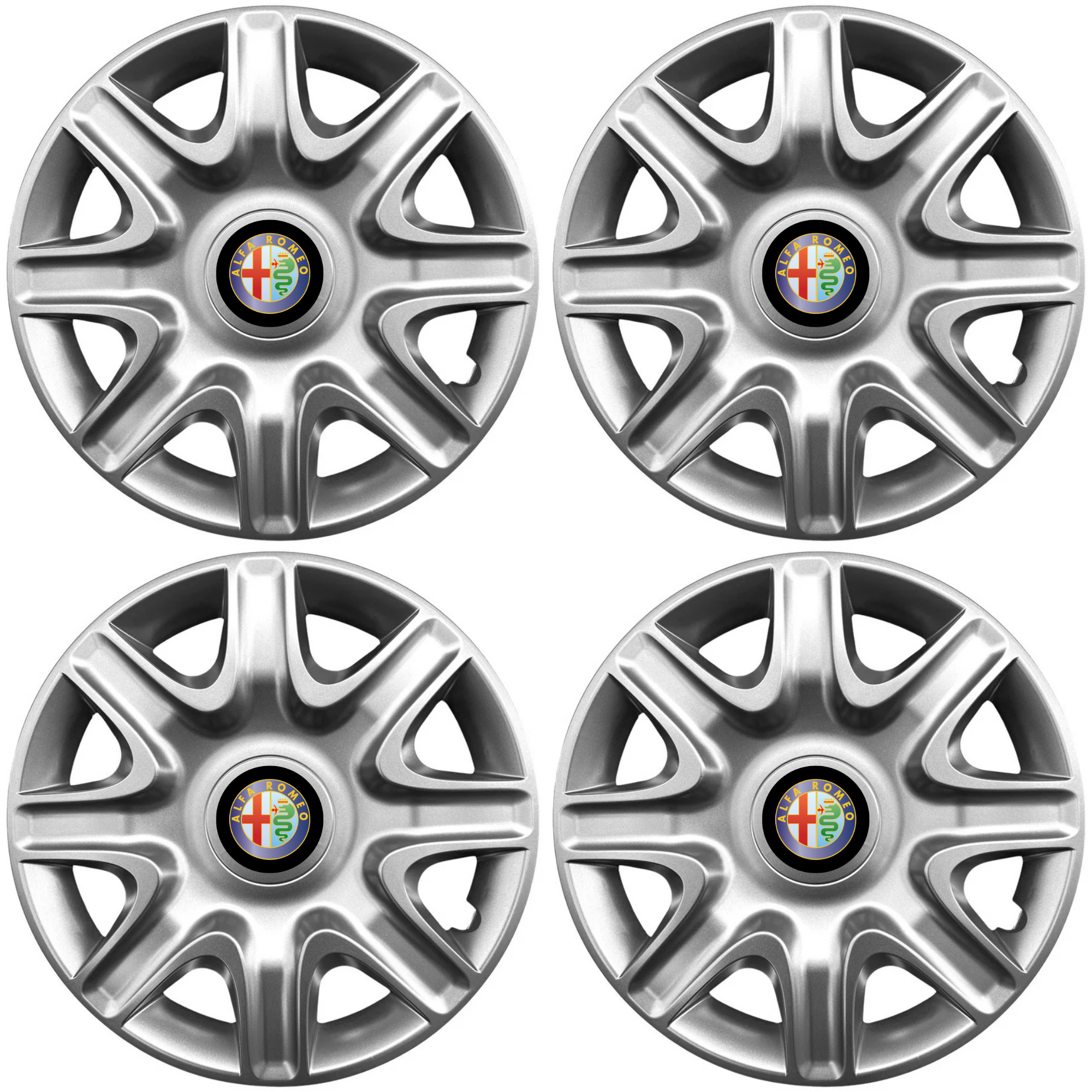 Set 4 Capace Roti 15 inchi (r15) Model 332, Compatibile Cu Alfa Romeo
