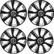 Set 4 Capace Roti 16 inchi (R16) Stratos Gri-Negru, Compatibile Cu Renault Nou