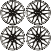 Set 4 Capace Roti 16 inchi (R16) Best Alb-Negru, Compatibile Cu Nissan Nou