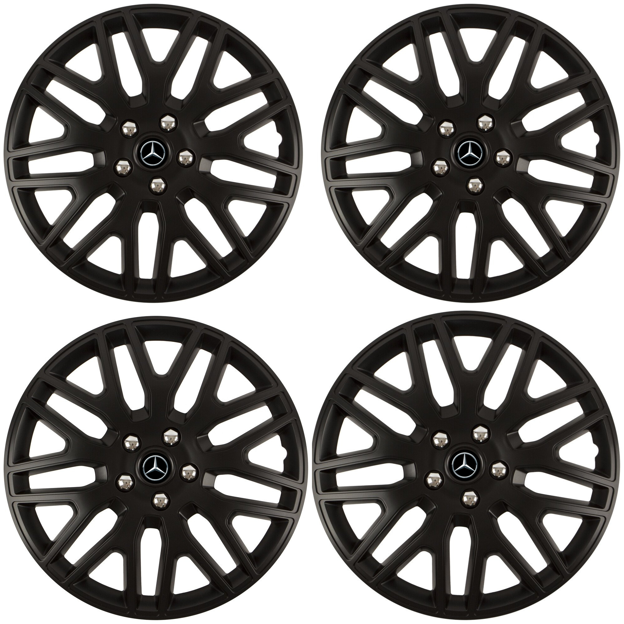 Set 4 Capace Roti 16 inchi (R16) Dakar Negru, Compatibile Cu Mercedes-Benz
