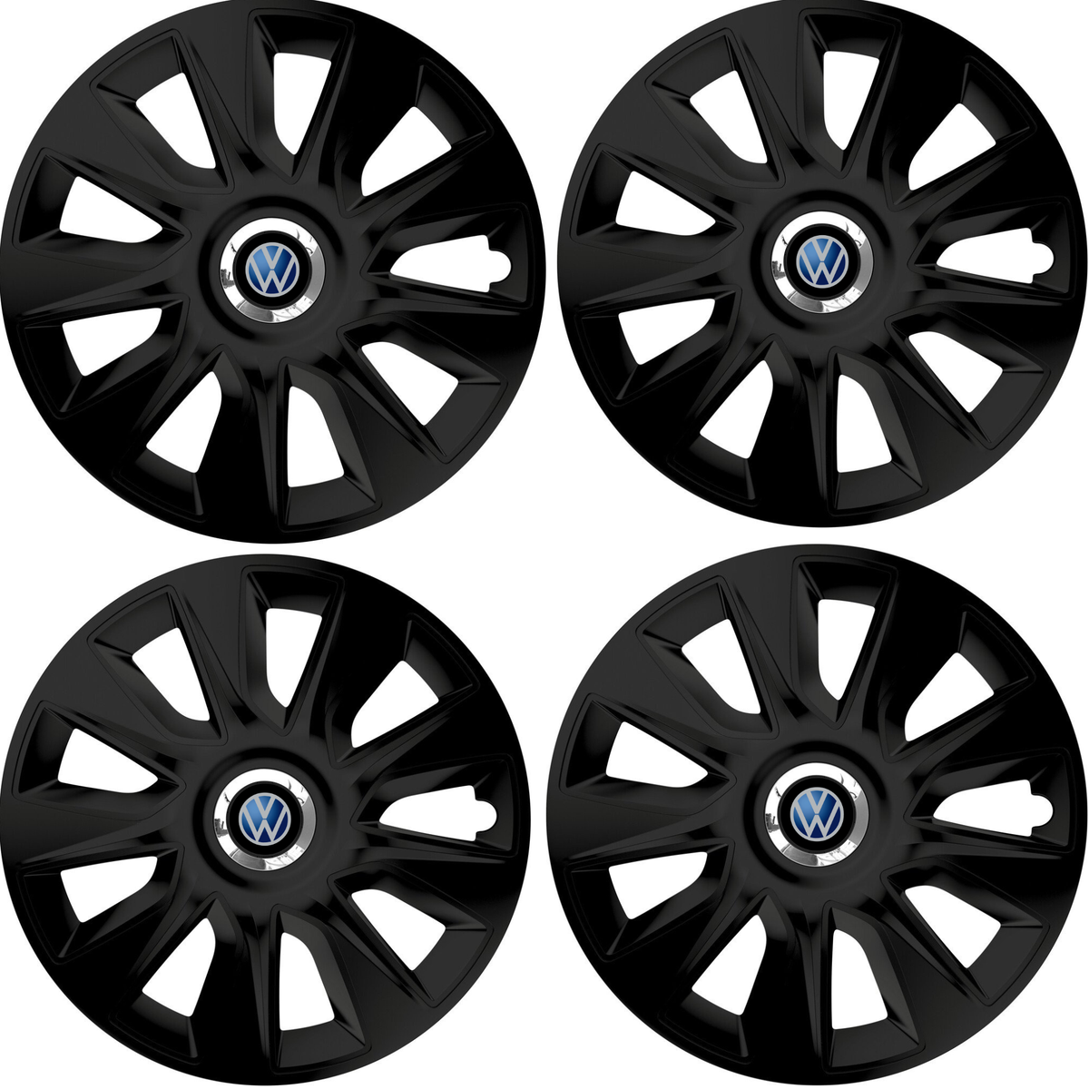 Set 4 Capace Roti 16 inchi (R16) Stratos Negru, Compatibile Cu Alfa Romeo