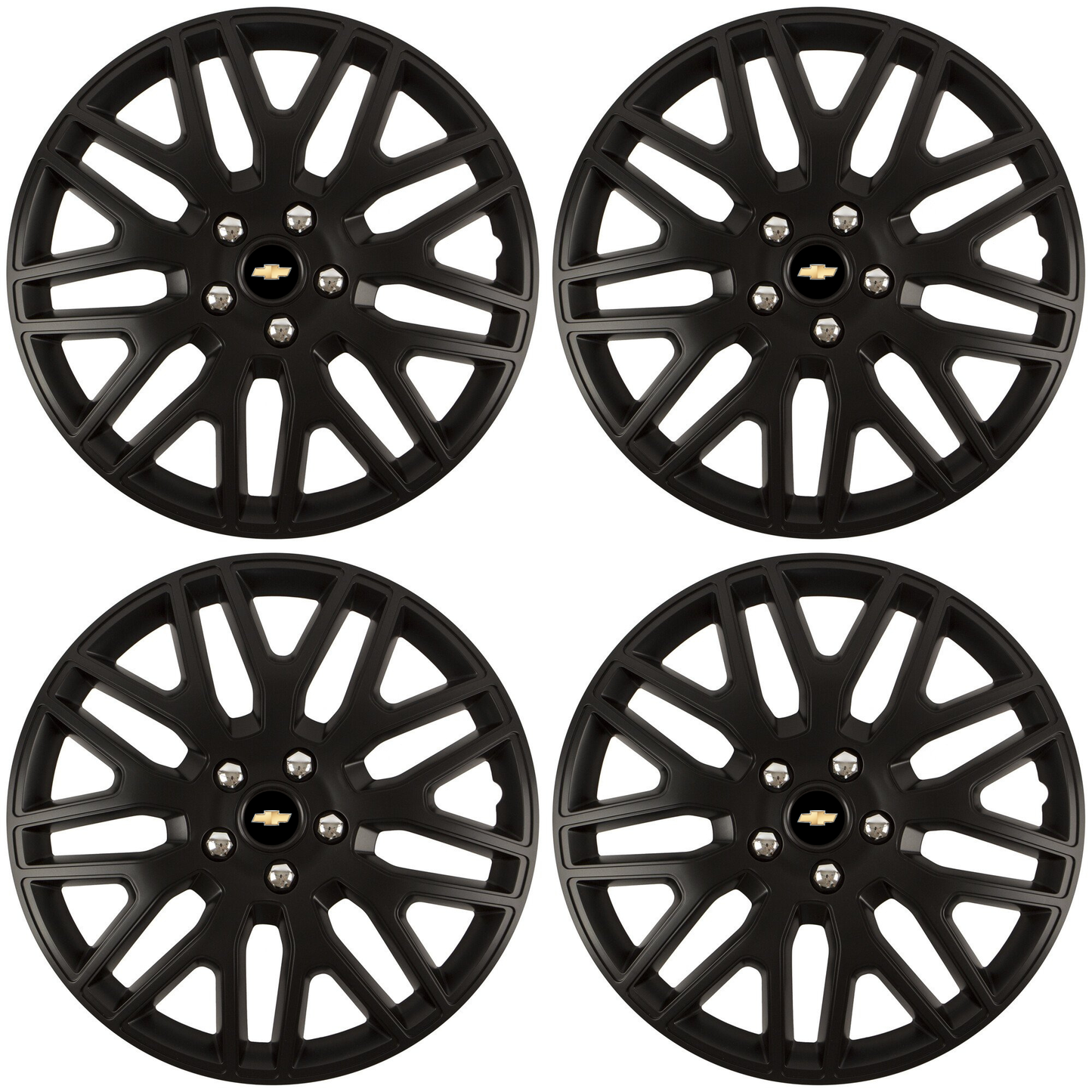 Set 4 Capace Roti 15 inchi (R15) Dakar Negru, Compatibile Cu Chevrolet