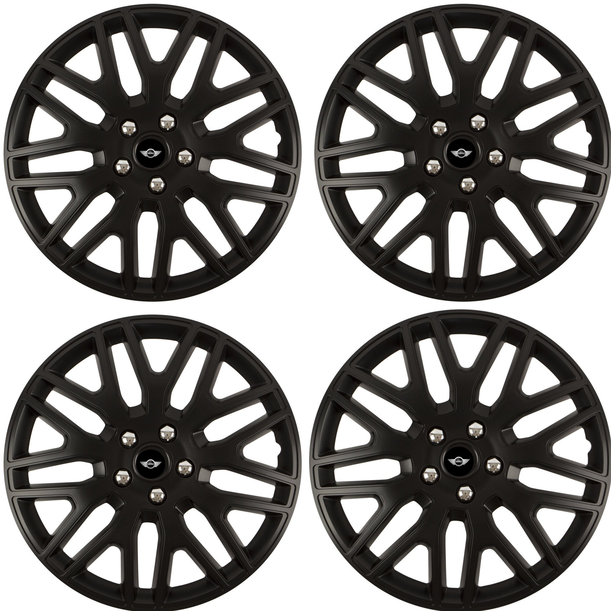 Set 4 Capace Roti 16 inchi (R16) Dakar Negru, Compatibile Cu Mini