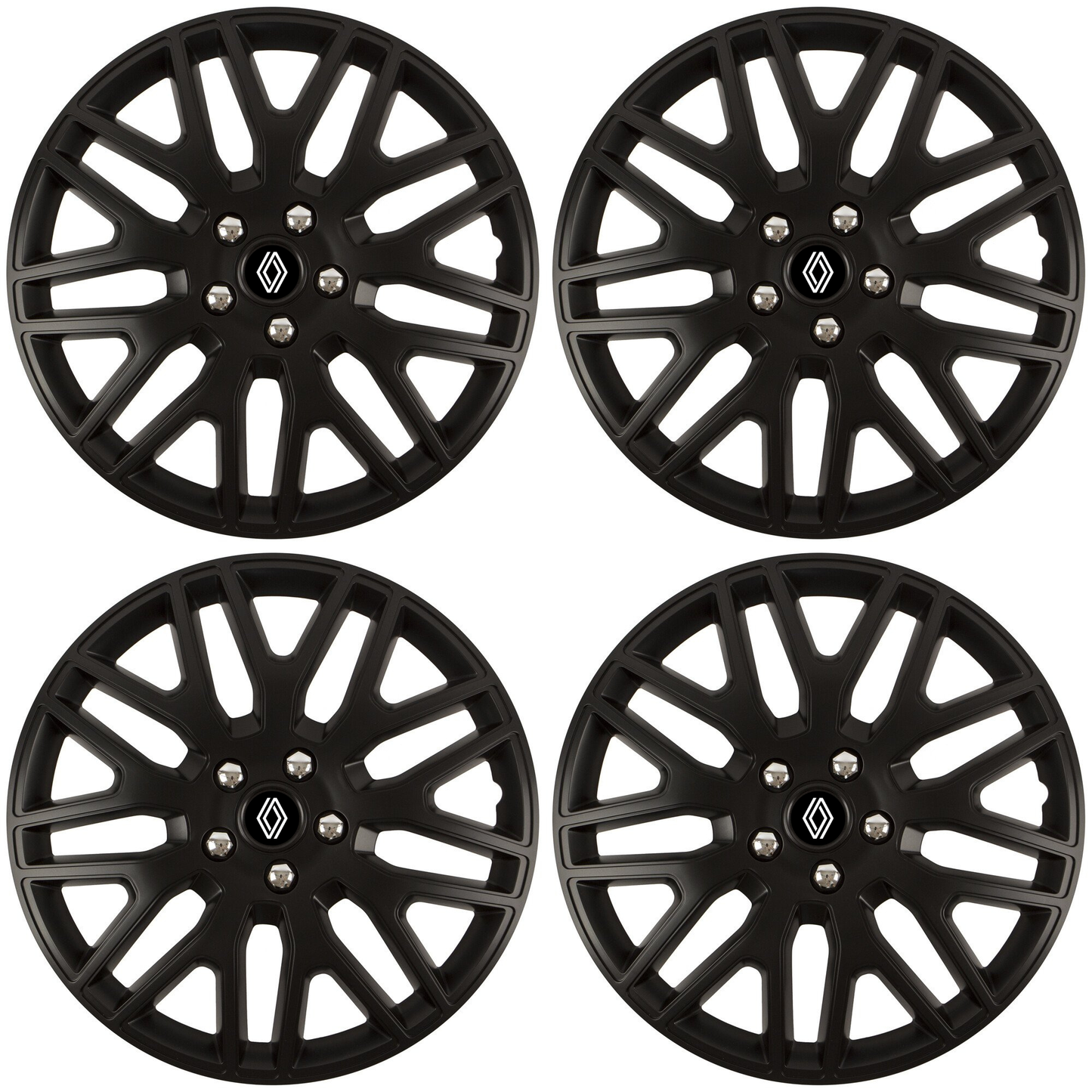 Set 4 Capace Roti 17 inchi (R17) Dakar Negru, Compatibile Cu Renault Nou