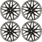 Set 4 Capace Roti 16 inchi (R16) Dakar Negru-Gri, Compatibile Cu Skoda