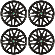 Set 4 Capace Roti 14 inchi (R14) Dakar Negru, Compatibile Cu Skoda