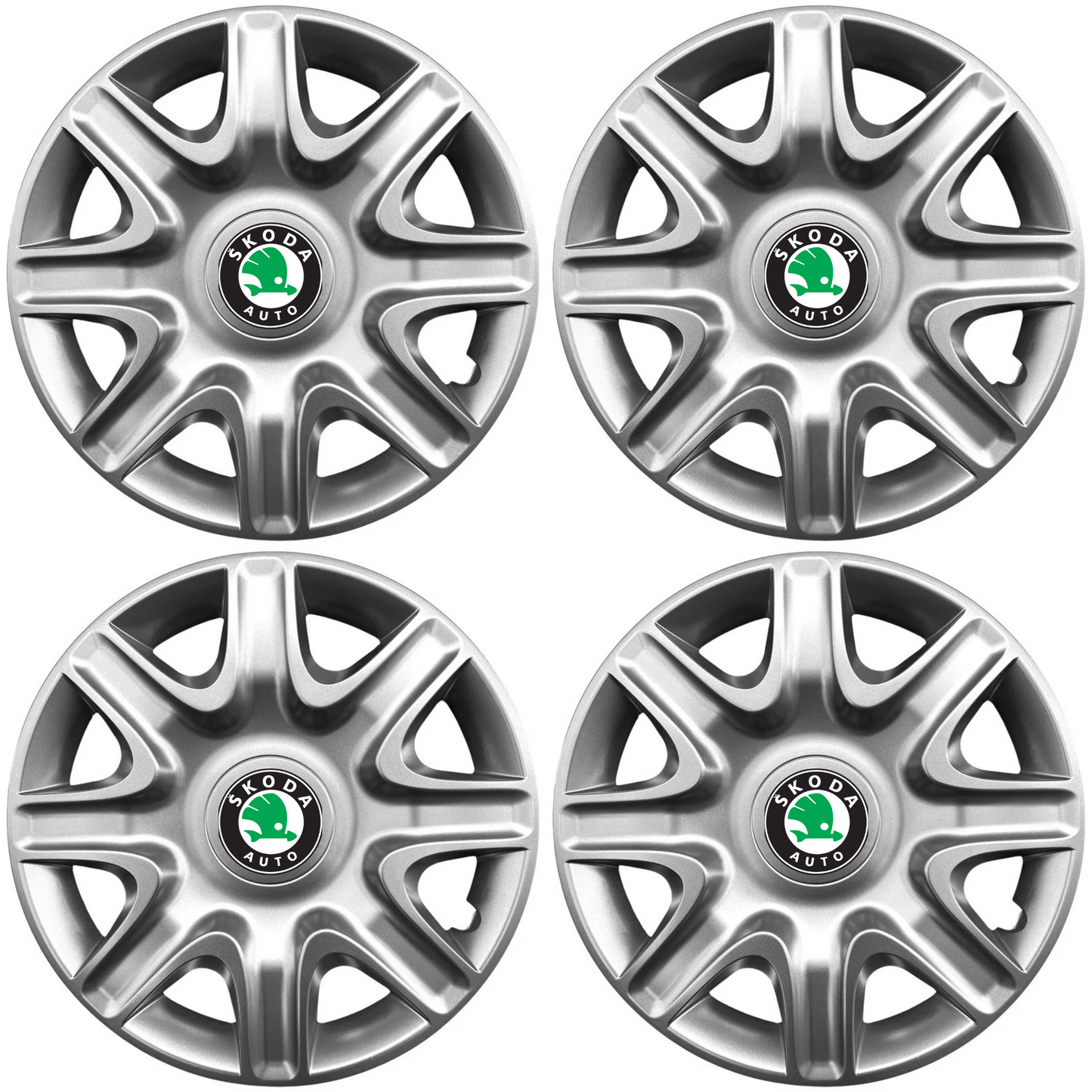 Set 4 Capace Roti 15 inchi (r15) Model 332, Compatibile Cu Skoda