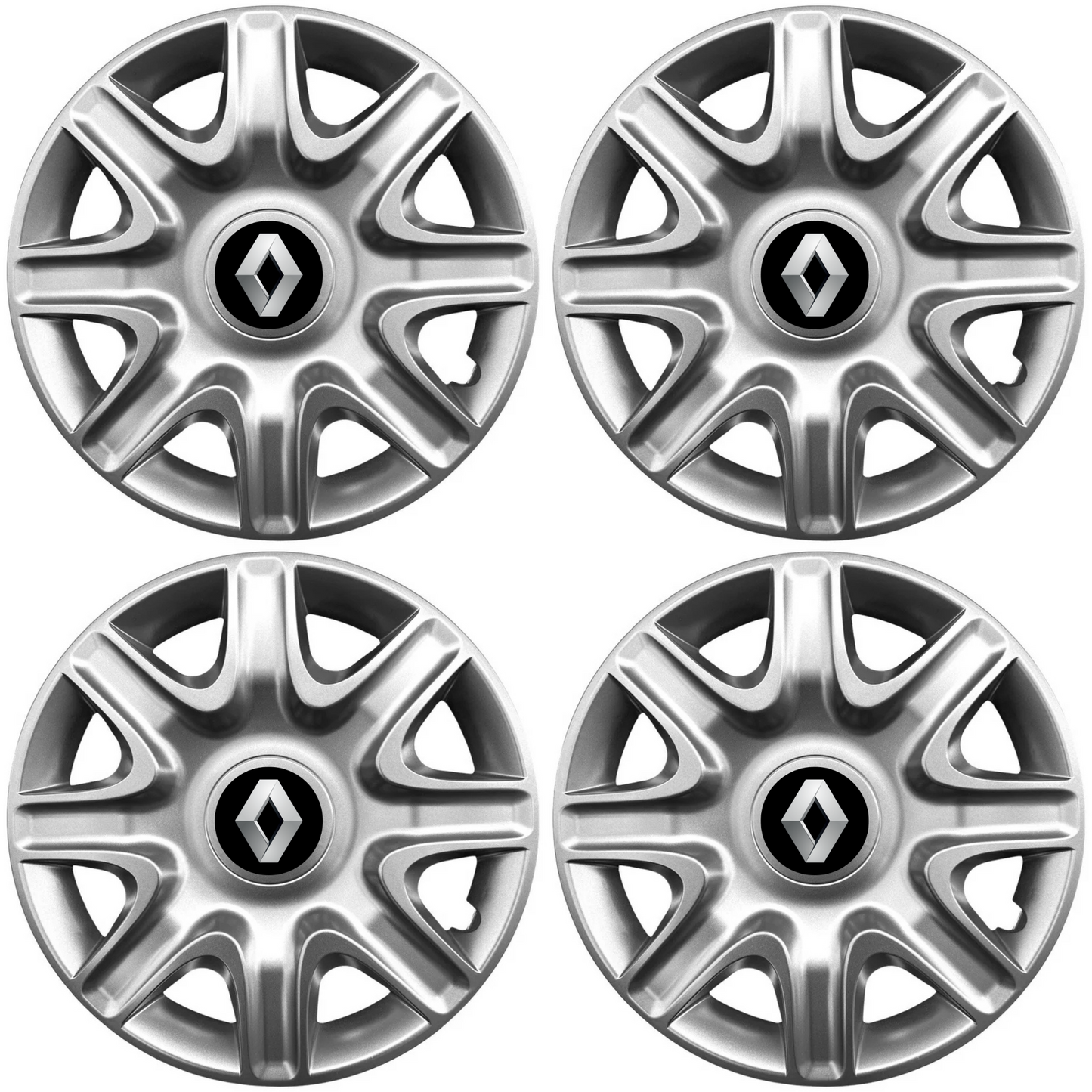 Set 4 Capace Roti 15 inchi (r15) Model 332, Compatibile Cu Renault