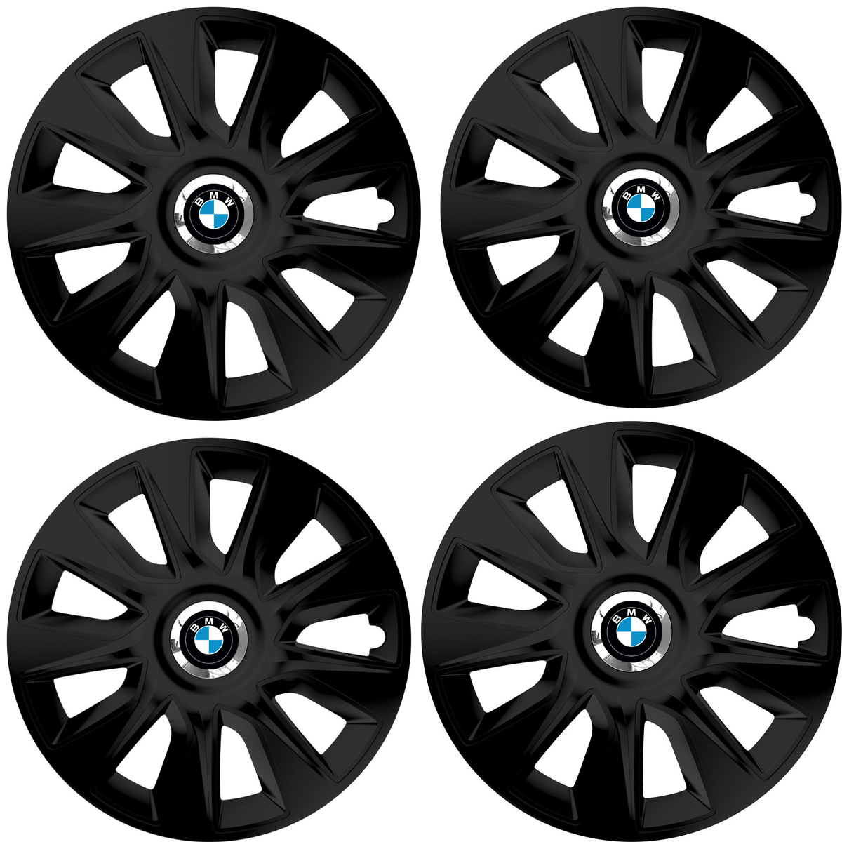 Set 4 Capace Roti 17 inchi (R17) Stratos Negru, Compatibile Cu BMW