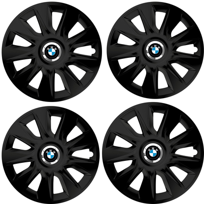 Set 4 Capace Roti 17 inchi (R17) Stratos Negru, Compatibile Cu BMW