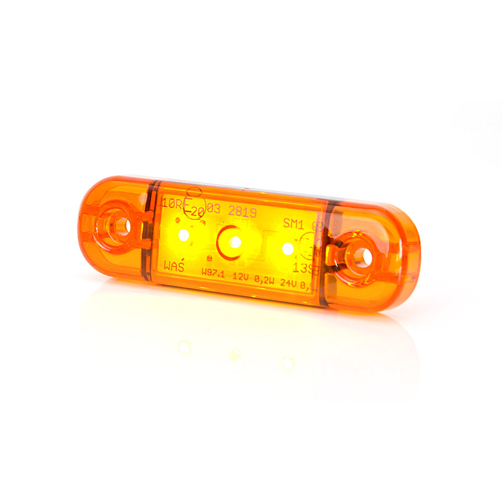 HELYSZÍN LÁMPA LED 708 W97.1, 12V-24V, NARANCS SZÍNŰ VOLT