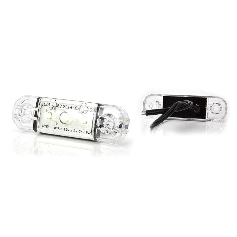HELYZETJELZŐ LÁMPA LED 710 W97.1, 12V-24V, FEHÉR VOLT HELYZETJELZŐ
