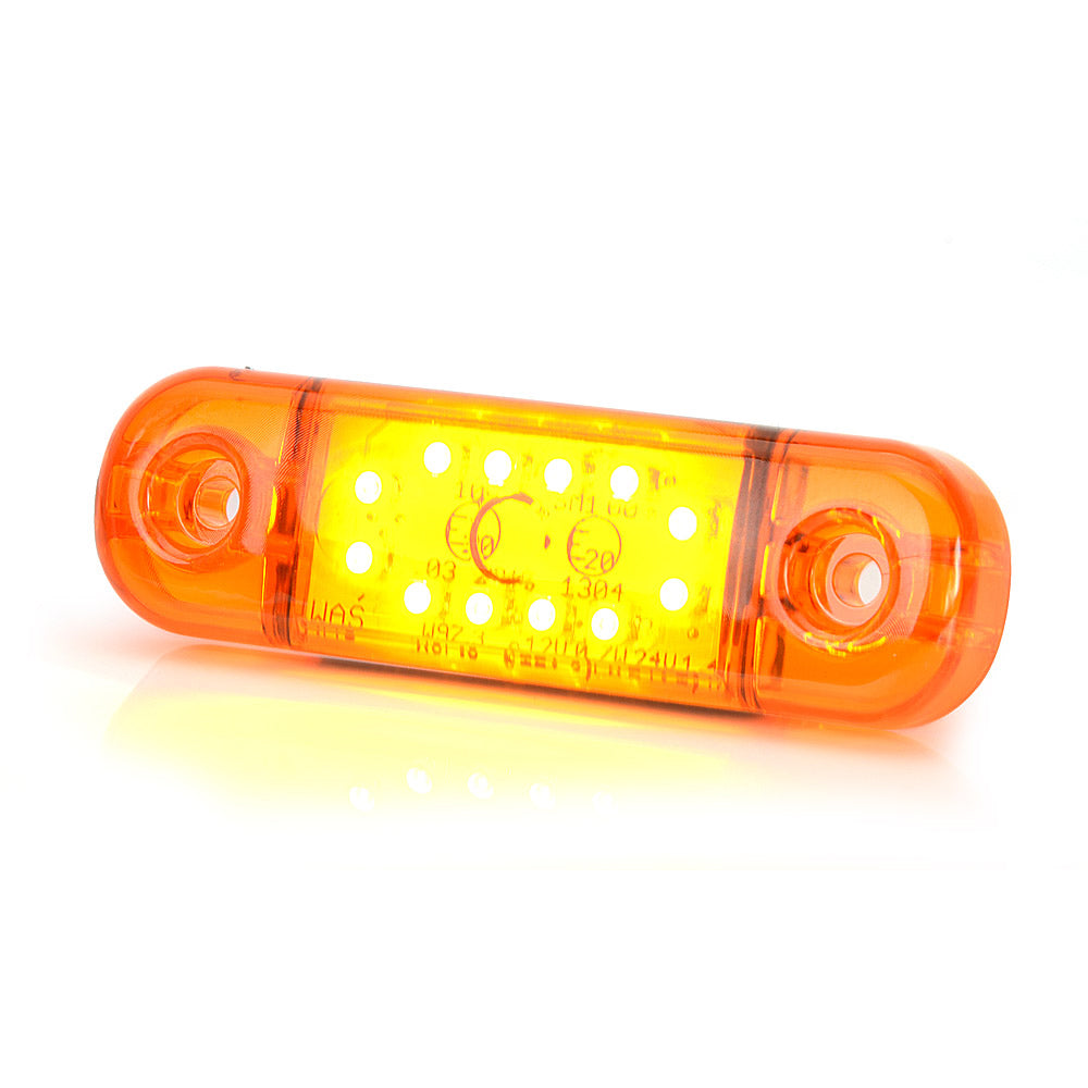 OLDALSÓ LÁMPA LED 714 W97.3, 12V-24V, NARANCS SZÍNŰ VOLT
