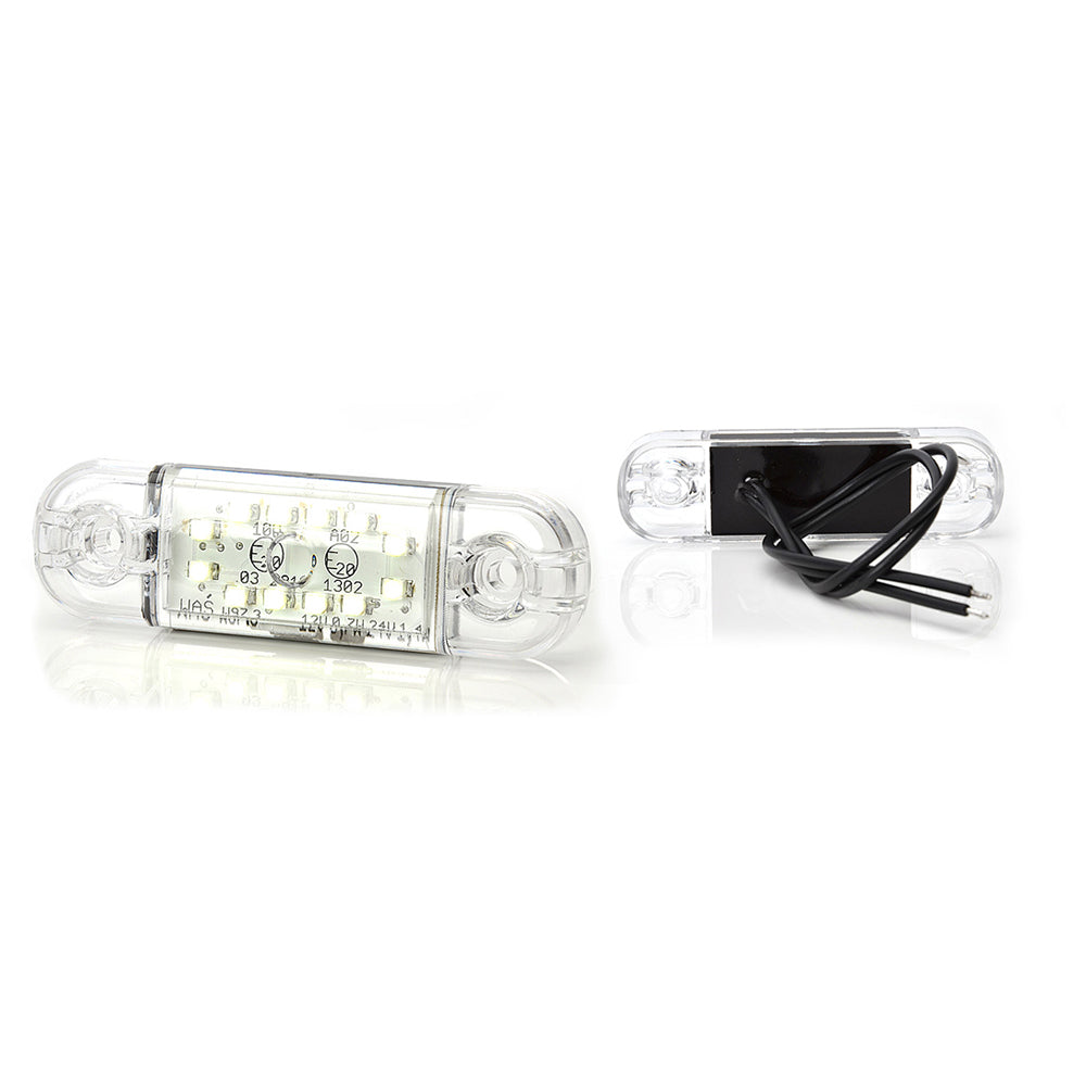 HELYZETJELZŐ LÁMPA LED 716 W97.3, 12V-24V, FEHÉR VOLT HELYZETJELZŐ