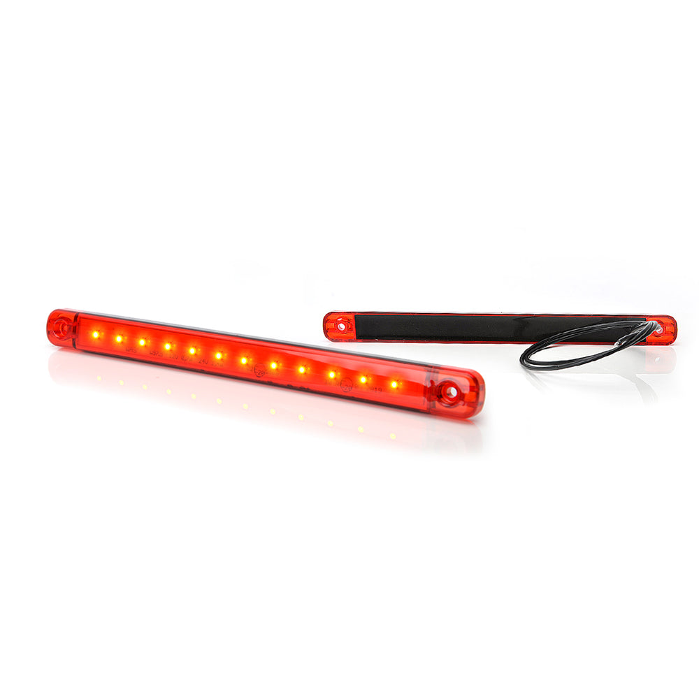 OLDALSÓ LÁMPA LED 721 W97.5, 12V-24V, PIROS, HELYZETSZÁM: VOLT