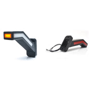LAMPA GABARIT LED CU BRAT 1165P W168.1, 12V-24V, POZITIE ALB / ROSU / PORTOCALIU DREAPTA WAS