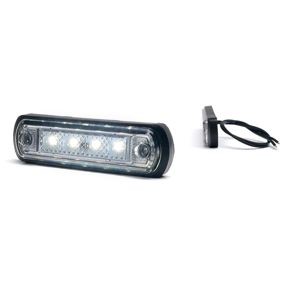 HELYZETJELZŐ LÁMPA LED 1340 W189, 12V-24V, FEHÉR VOLT HELYZETJELZŐ