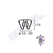 CLIPS UNIVERSAL NEGRU SET 10 BUC